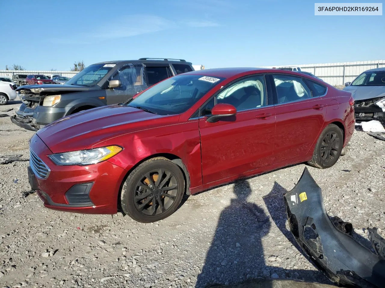 2019 Ford Fusion Se VIN: 3FA6P0HD2KR169264 Lot: 79108284