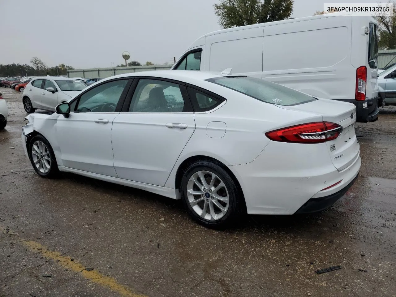 2019 Ford Fusion Se VIN: 3FA6P0HD9KR133765 Lot: 79641434