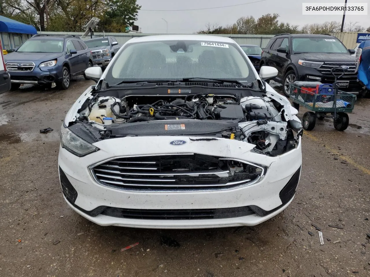 2019 Ford Fusion Se VIN: 3FA6P0HD9KR133765 Lot: 79641434