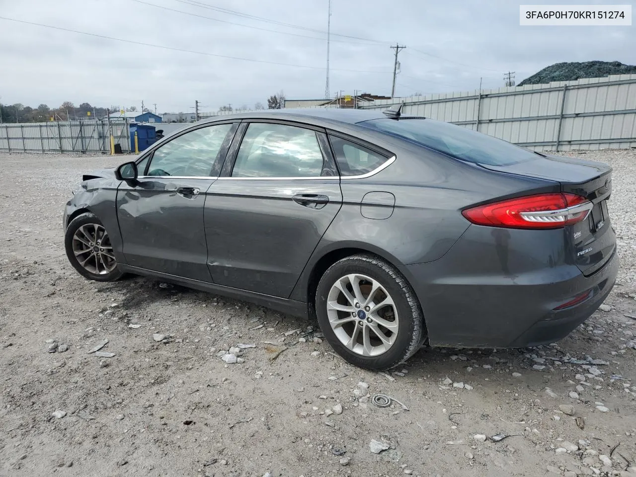 2019 Ford Fusion Se VIN: 3FA6P0H70KR151274 Lot: 79691964