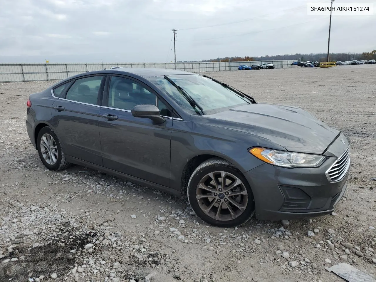 2019 Ford Fusion Se VIN: 3FA6P0H70KR151274 Lot: 79691964