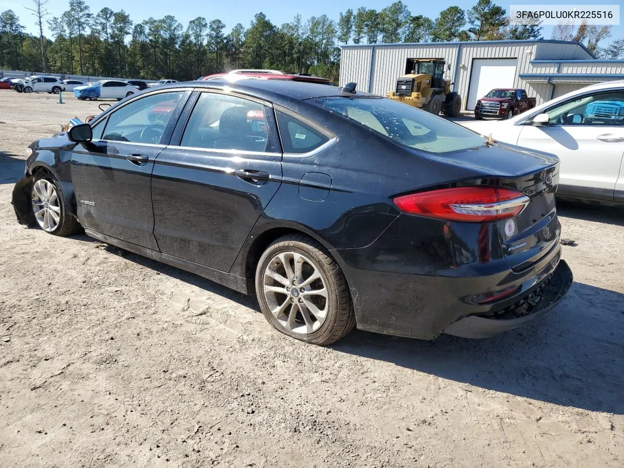 2019 Ford Fusion Se VIN: 3FA6P0LU0KR225516 Lot: 80232474