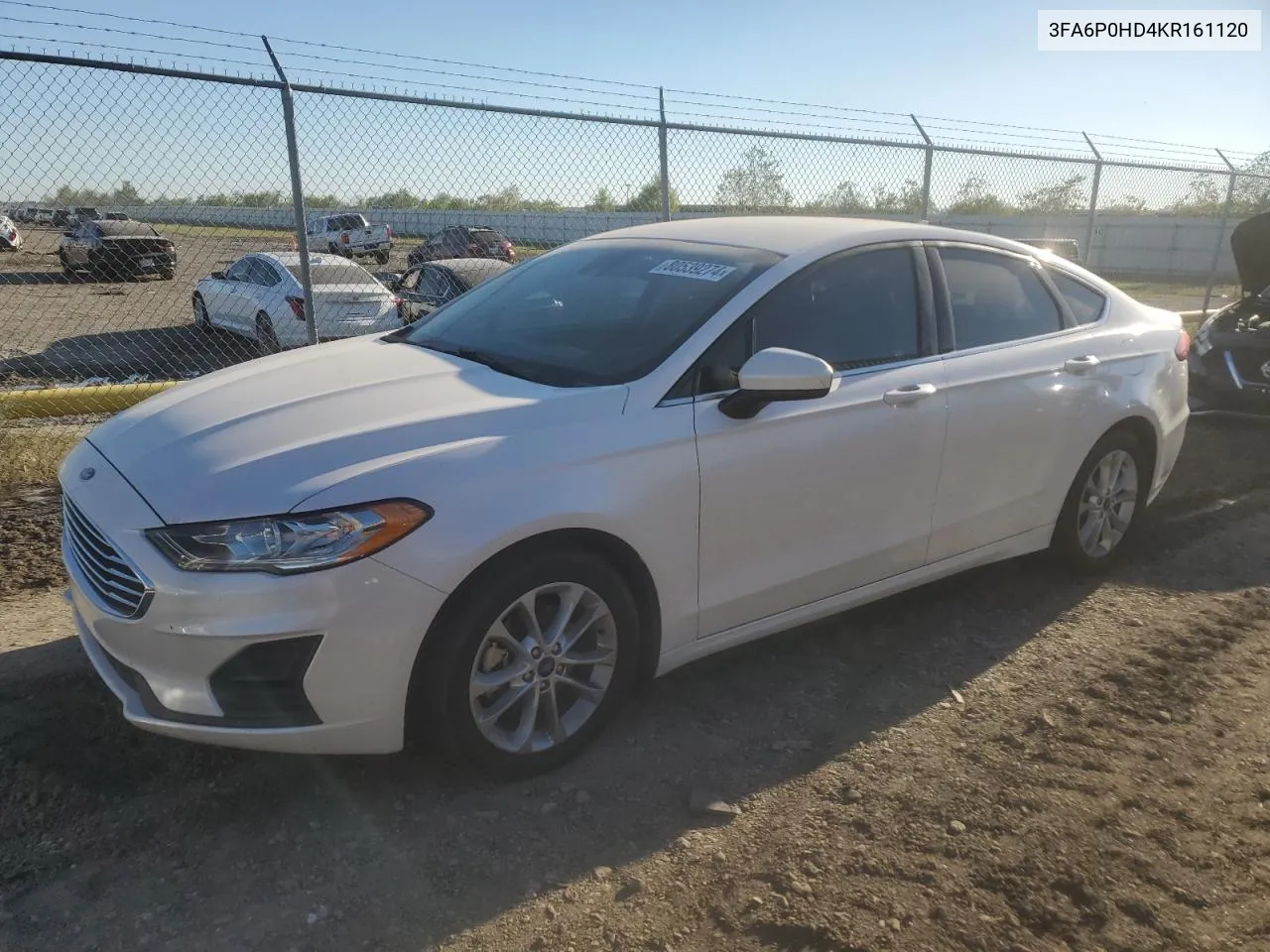 2019 Ford Fusion Se VIN: 3FA6P0HD4KR161120 Lot: 80539274