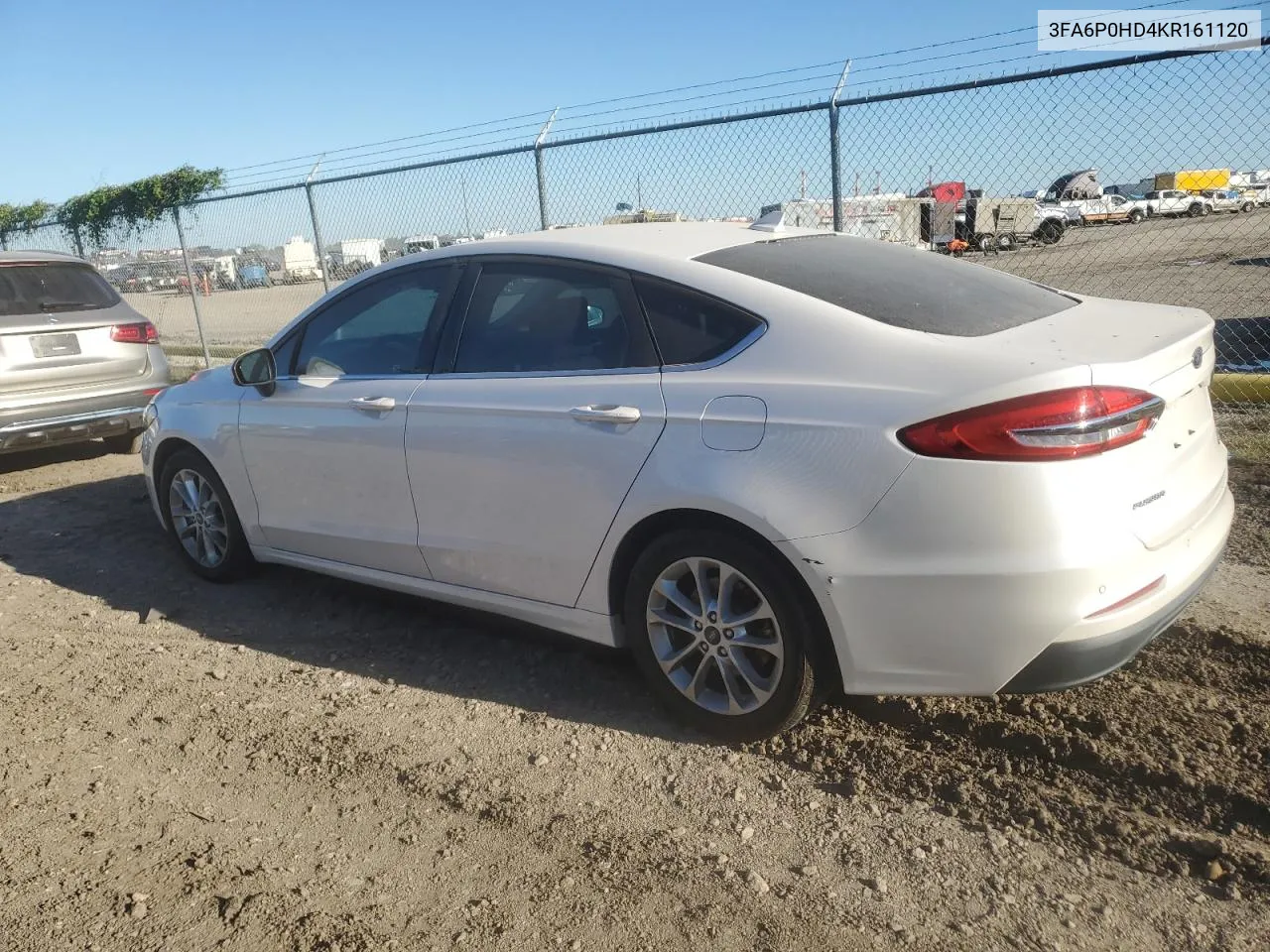 2019 Ford Fusion Se VIN: 3FA6P0HD4KR161120 Lot: 80539274