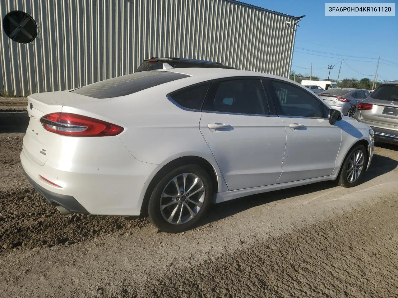 2019 Ford Fusion Se VIN: 3FA6P0HD4KR161120 Lot: 80539274