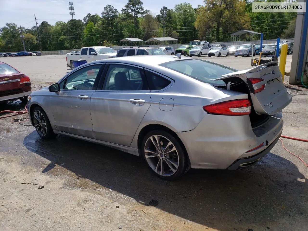 2020 Ford Fusion Titanium VIN: 3FA6P0D90LR174000 Lot: 49234134