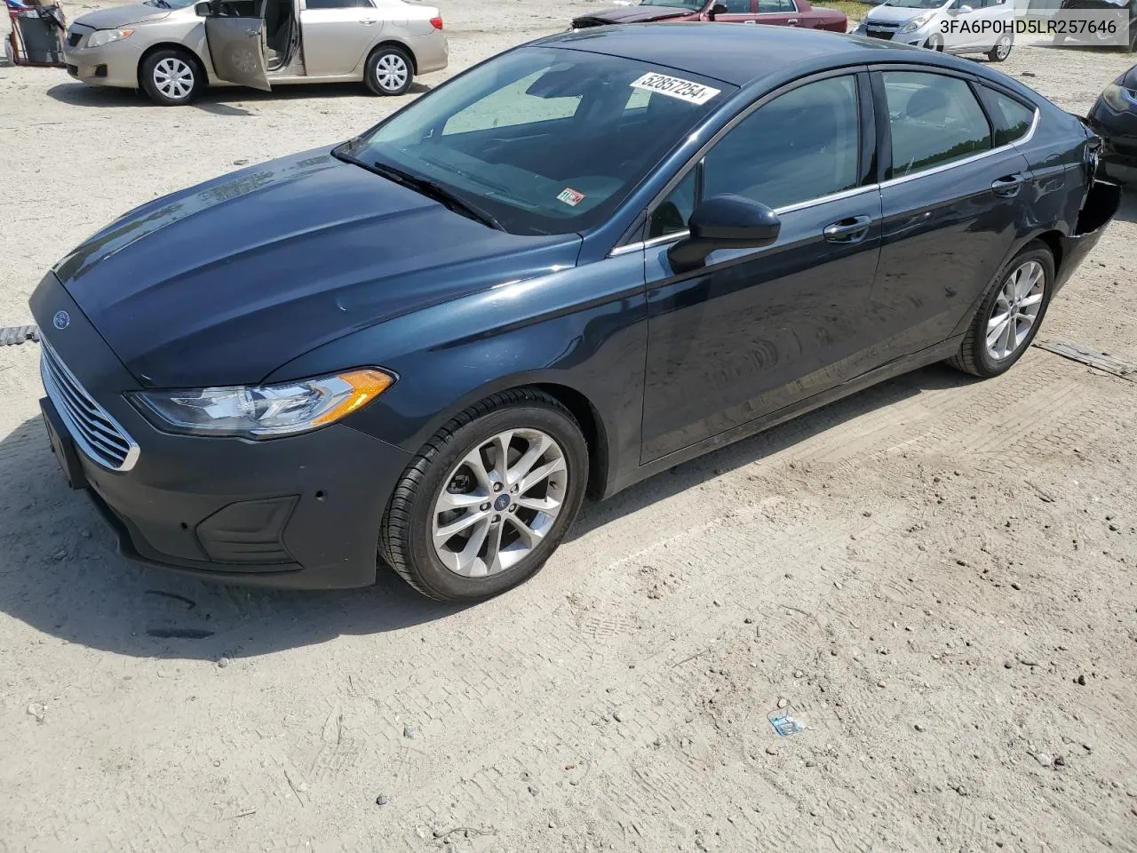 2020 Ford Fusion Se VIN: 3FA6P0HD5LR257646 Lot: 52857254