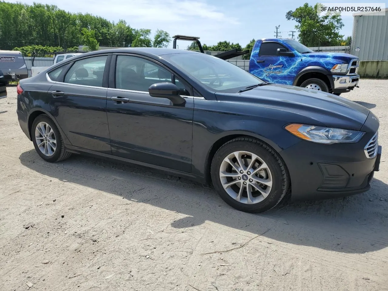 2020 Ford Fusion Se VIN: 3FA6P0HD5LR257646 Lot: 52857254