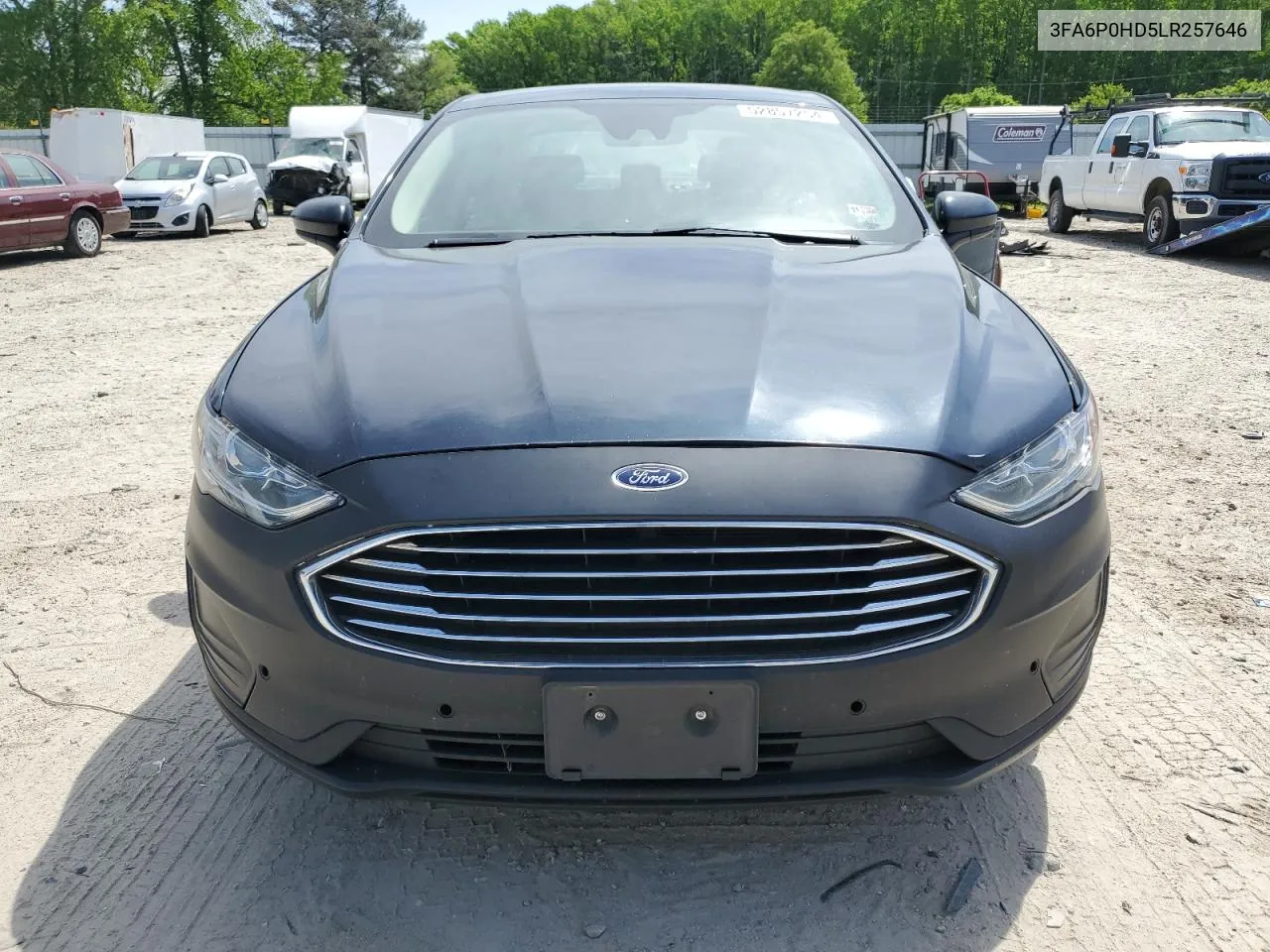 2020 Ford Fusion Se VIN: 3FA6P0HD5LR257646 Lot: 52857254