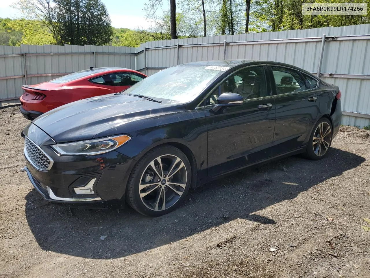 2020 Ford Fusion Titanium VIN: 3FA6P0K99LR174256 Lot: 54760154