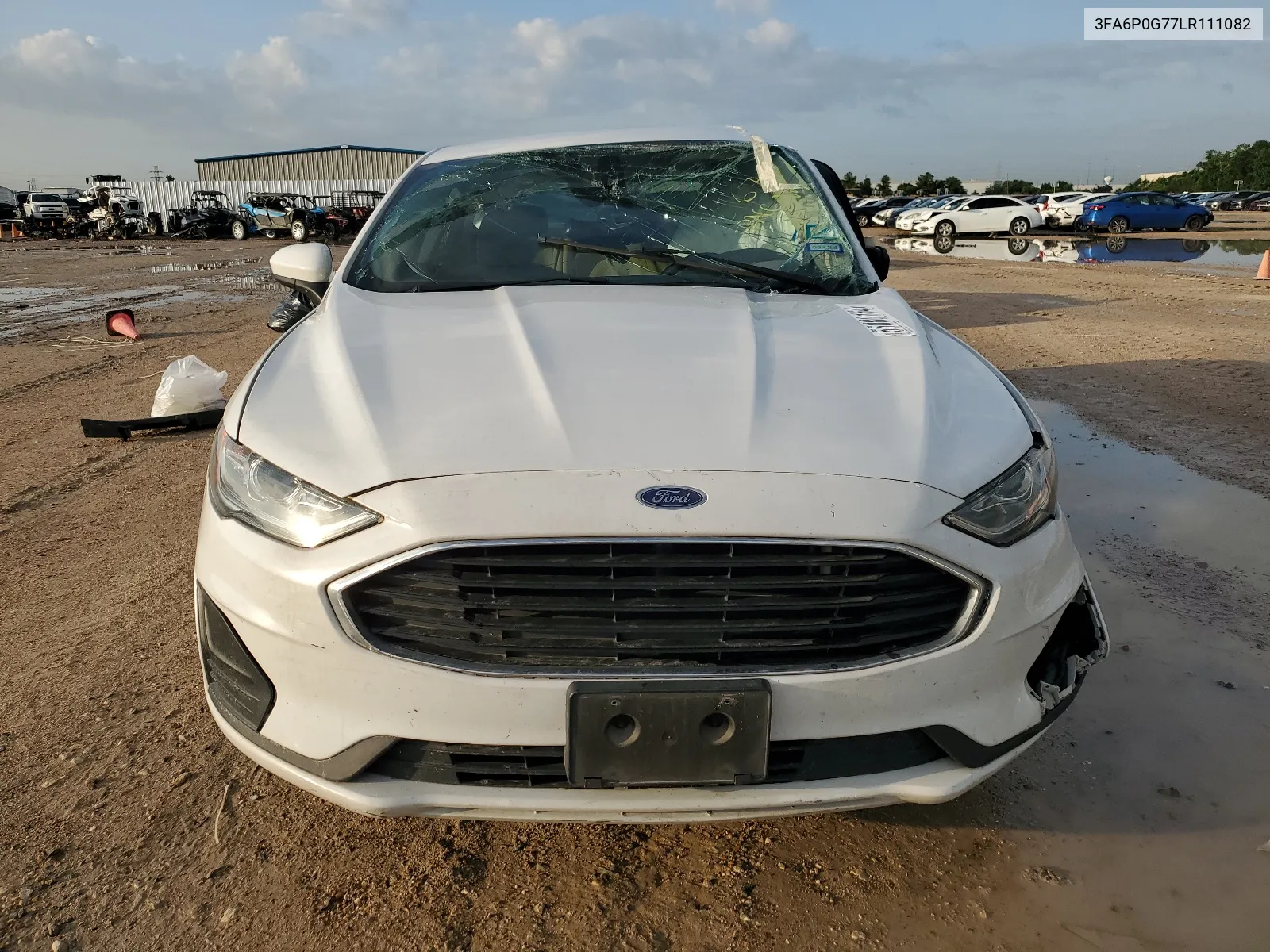 2020 Ford Fusion S VIN: 3FA6P0G77LR111082 Lot: 55080164