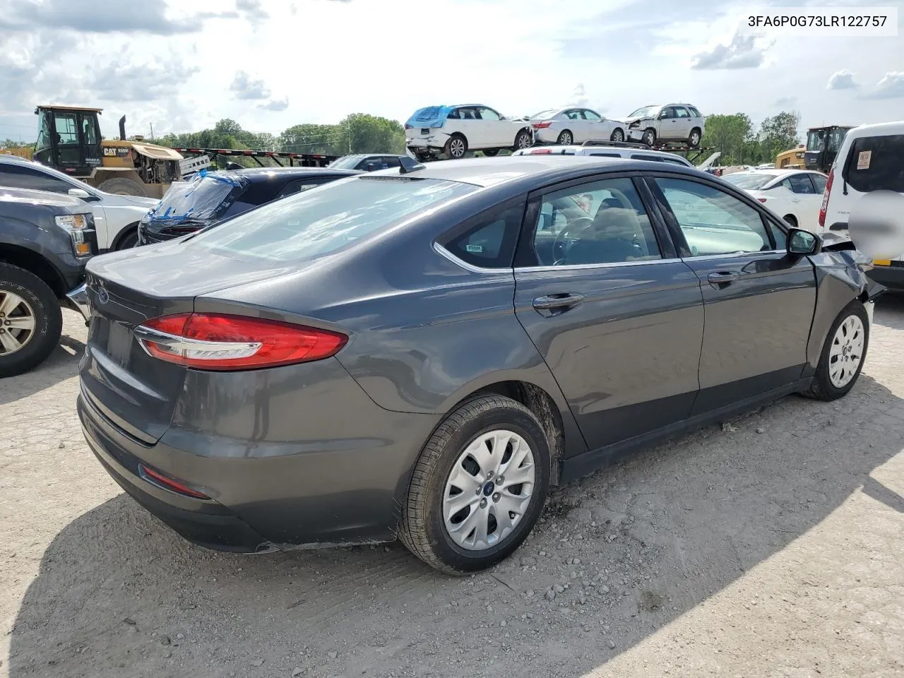 2020 Ford Fusion S VIN: 3FA6P0G73LR122757 Lot: 57565624