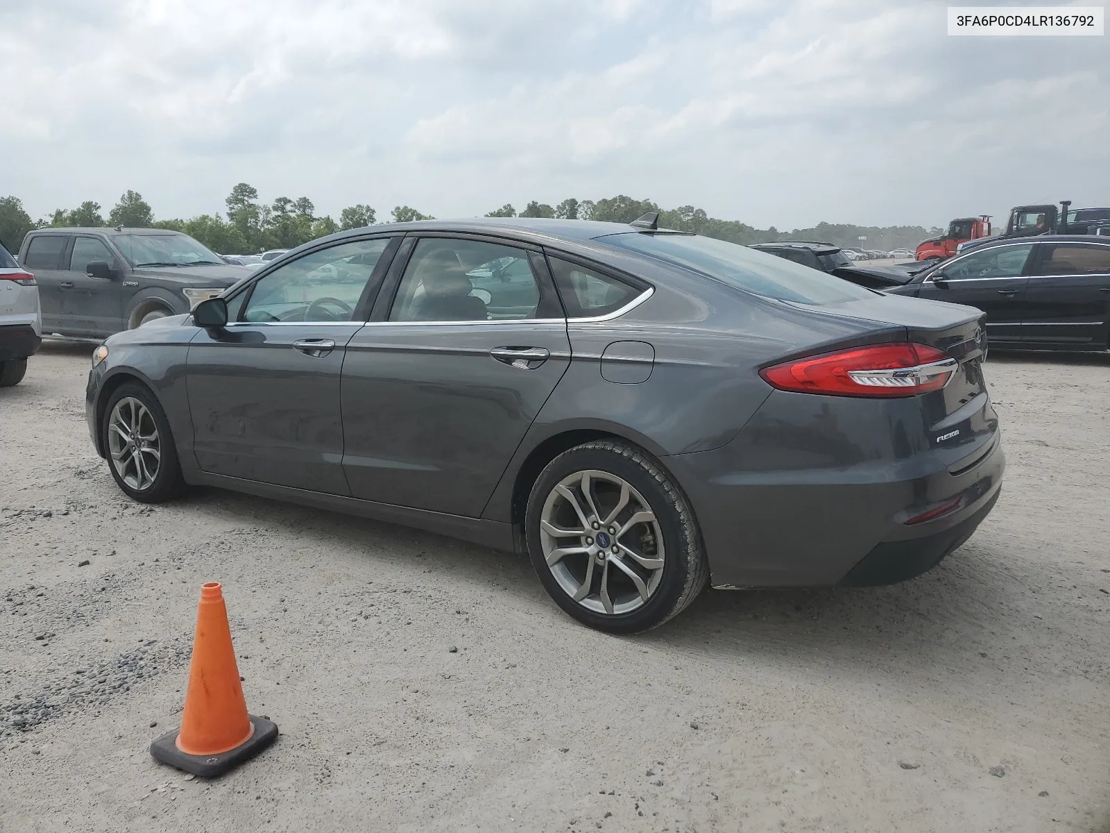 2020 Ford Fusion Sel VIN: 3FA6P0CD4LR136792 Lot: 57645514