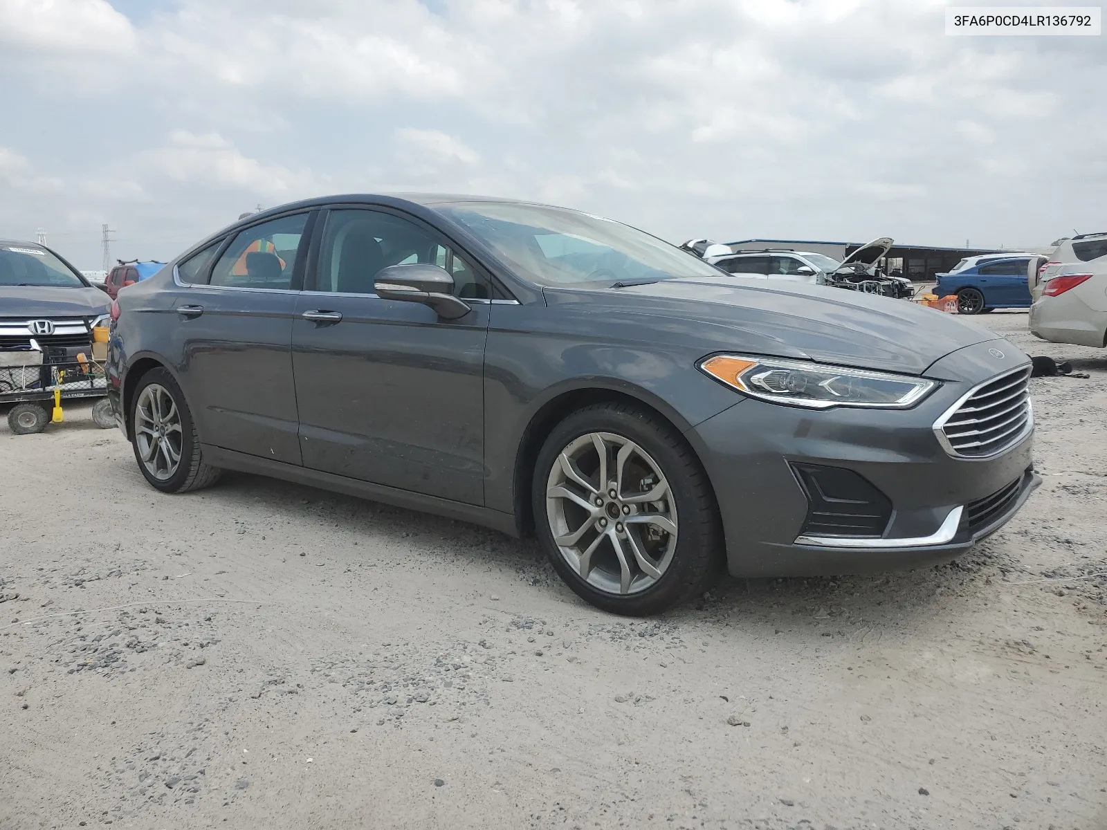 2020 Ford Fusion Sel VIN: 3FA6P0CD4LR136792 Lot: 57645514