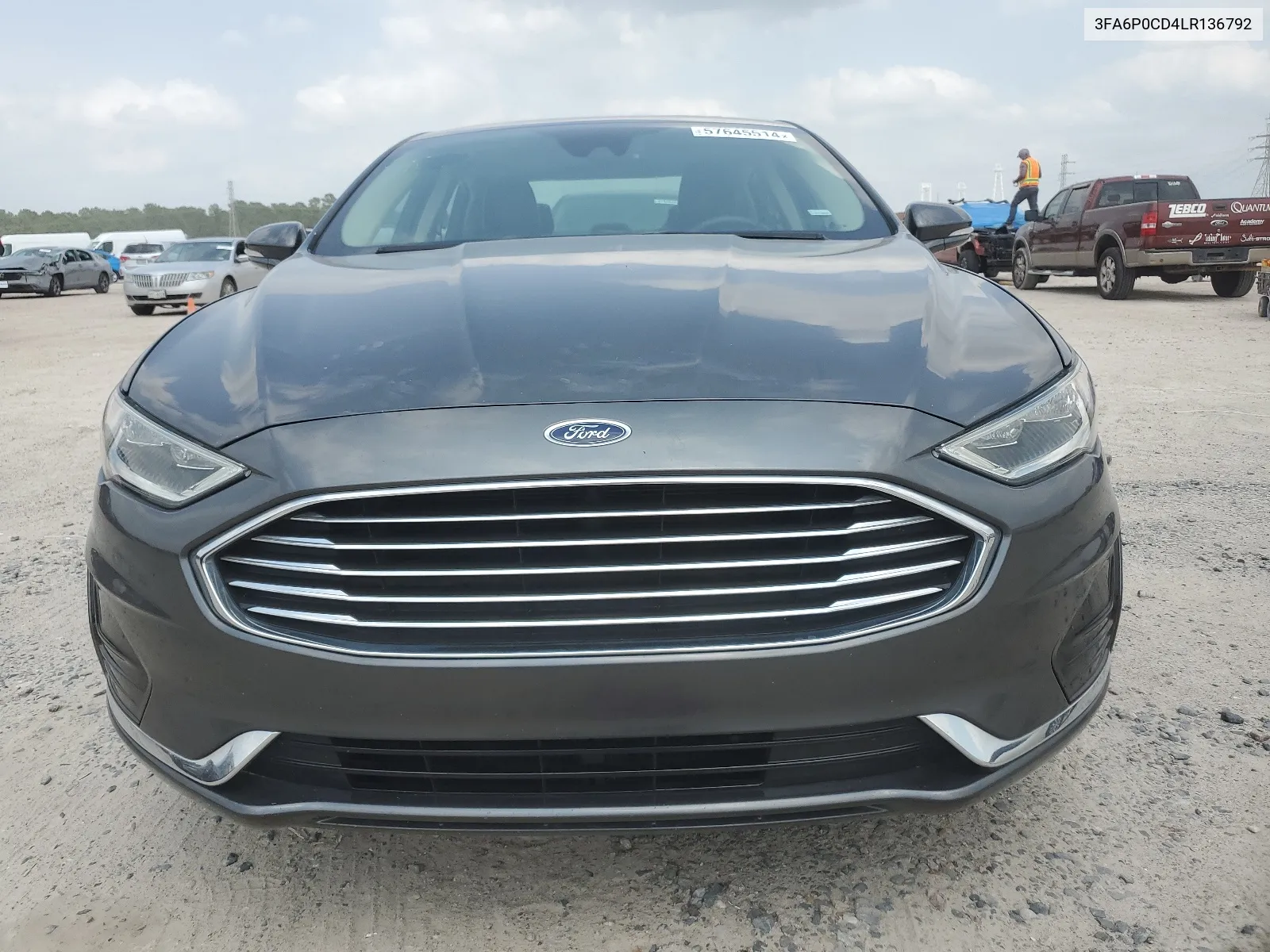 2020 Ford Fusion Sel VIN: 3FA6P0CD4LR136792 Lot: 57645514