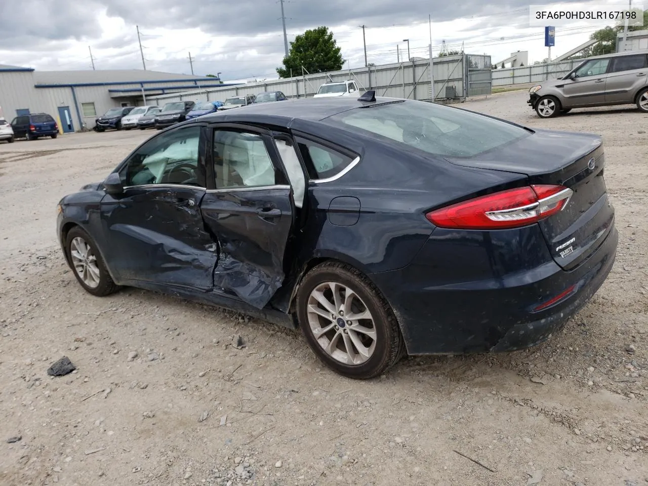 2020 Ford Fusion Se VIN: 3FA6P0HD3LR167198 Lot: 57892554