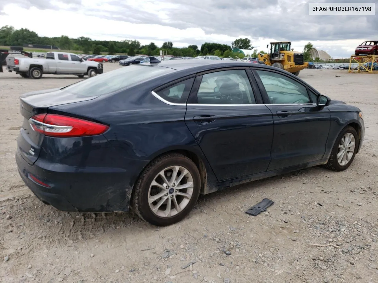 2020 Ford Fusion Se VIN: 3FA6P0HD3LR167198 Lot: 57892554