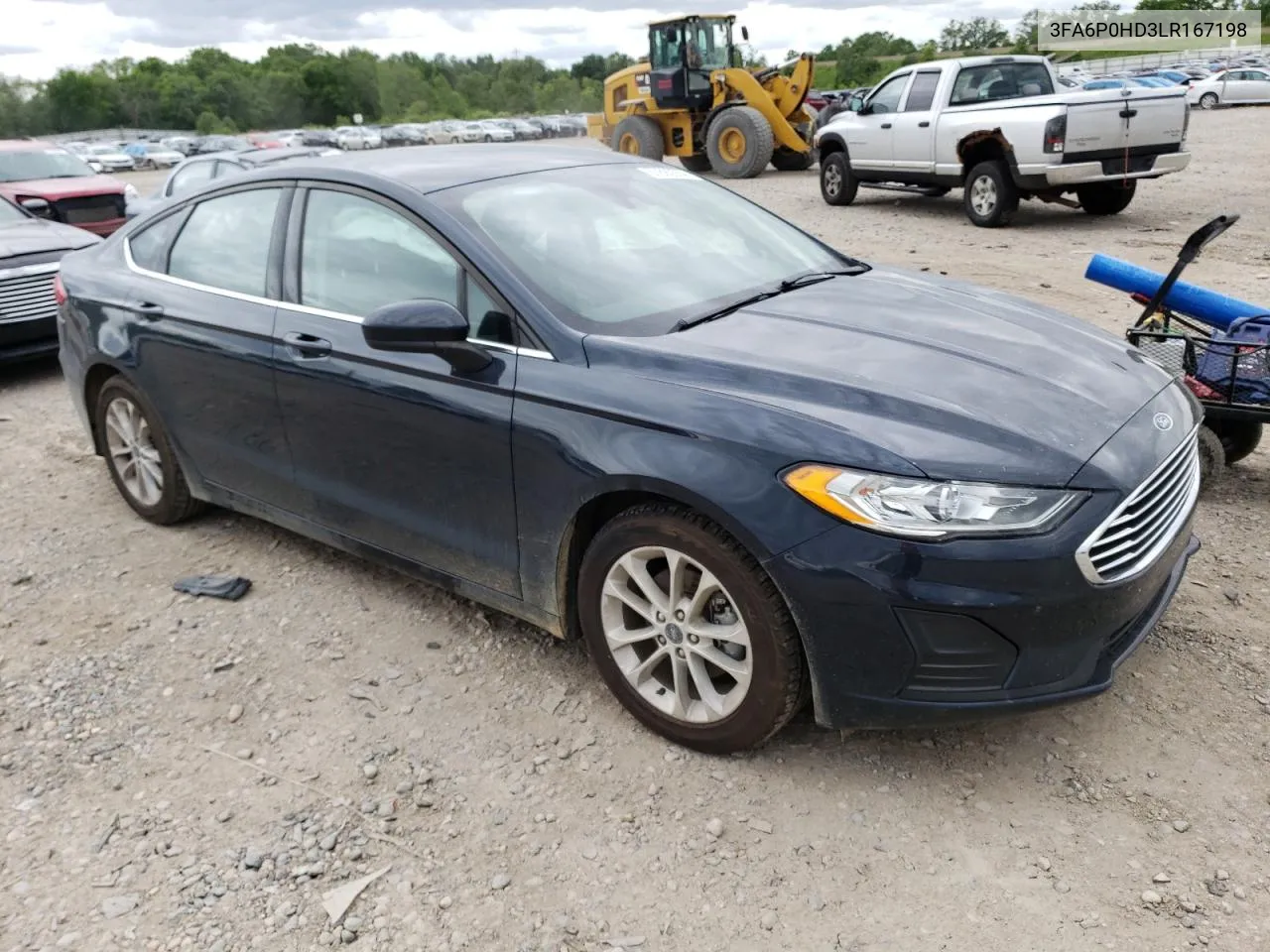 2020 Ford Fusion Se VIN: 3FA6P0HD3LR167198 Lot: 57892554