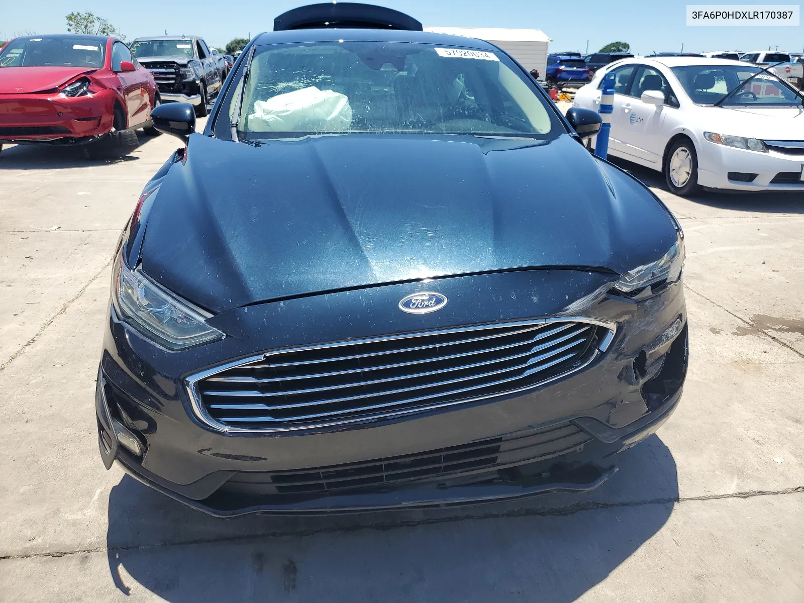 3FA6P0HDXLR170387 2020 Ford Fusion Se