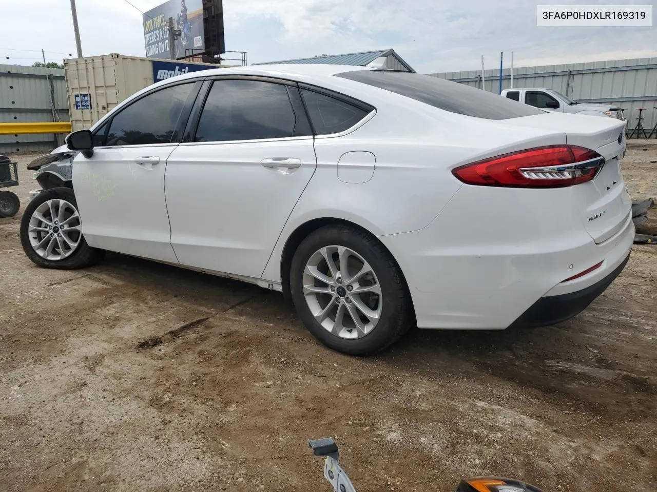 2020 Ford Fusion Se VIN: 3FA6P0HDXLR169319 Lot: 58195664