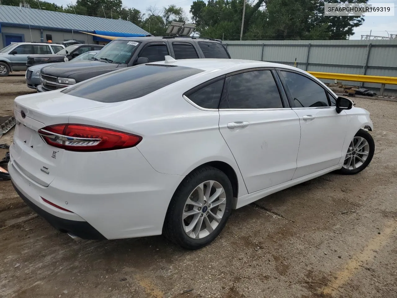 2020 Ford Fusion Se VIN: 3FA6P0HDXLR169319 Lot: 58195664