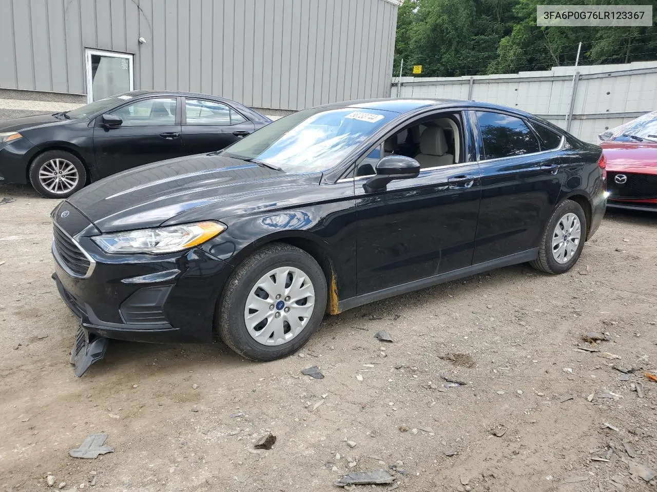 2020 Ford Fusion S VIN: 3FA6P0G76LR123367 Lot: 58233744