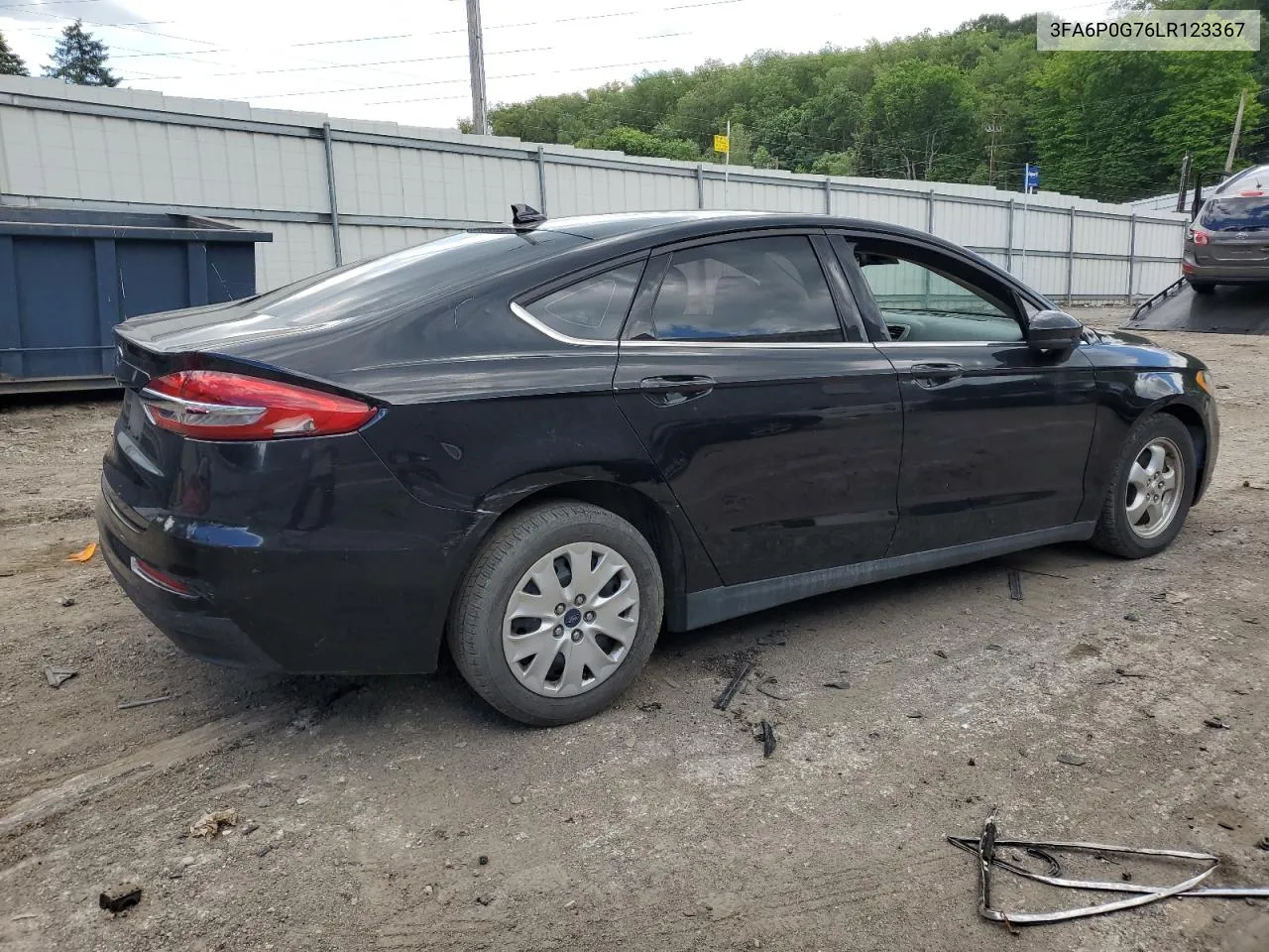 2020 Ford Fusion S VIN: 3FA6P0G76LR123367 Lot: 58233744