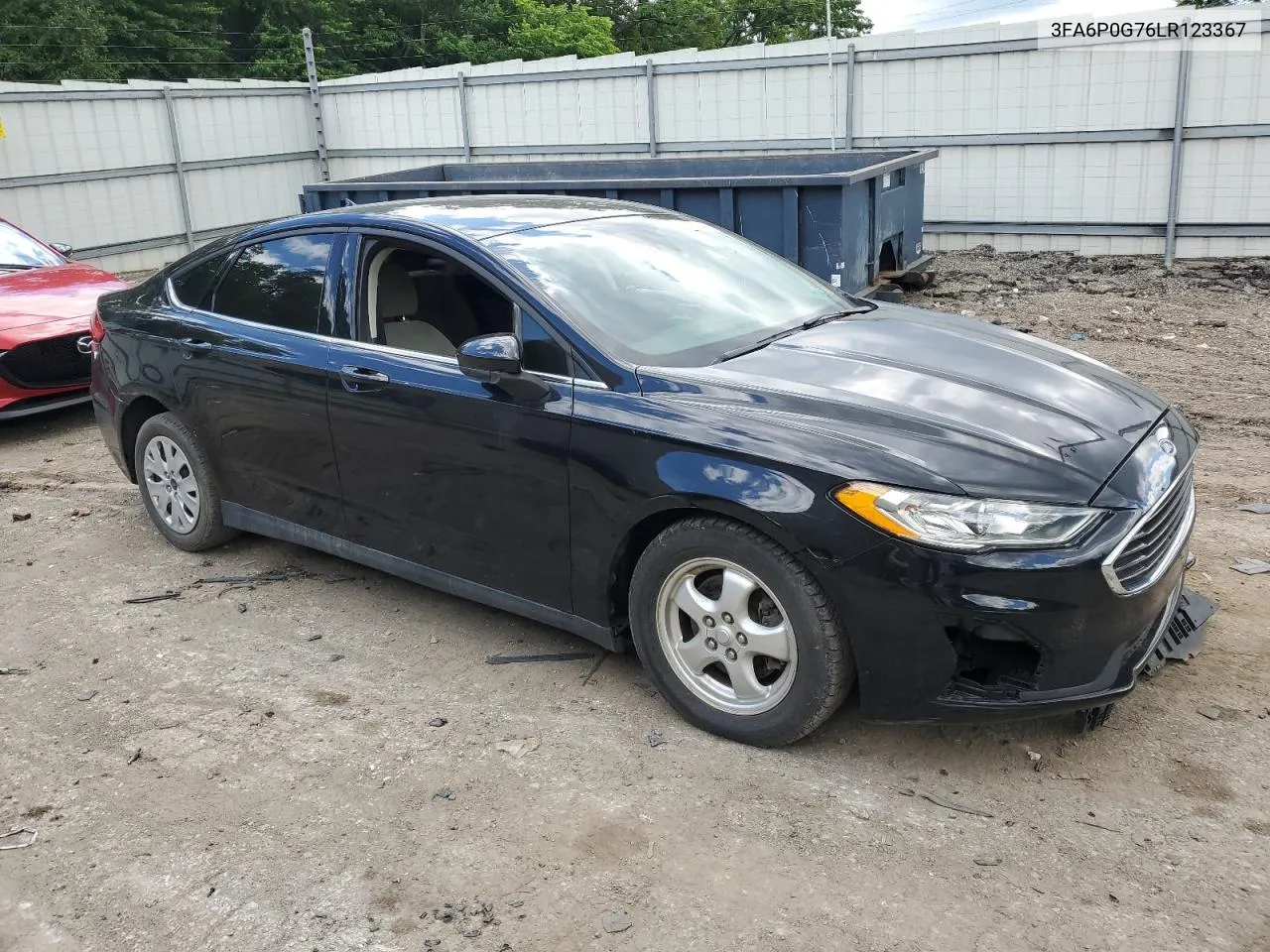 2020 Ford Fusion S VIN: 3FA6P0G76LR123367 Lot: 58233744