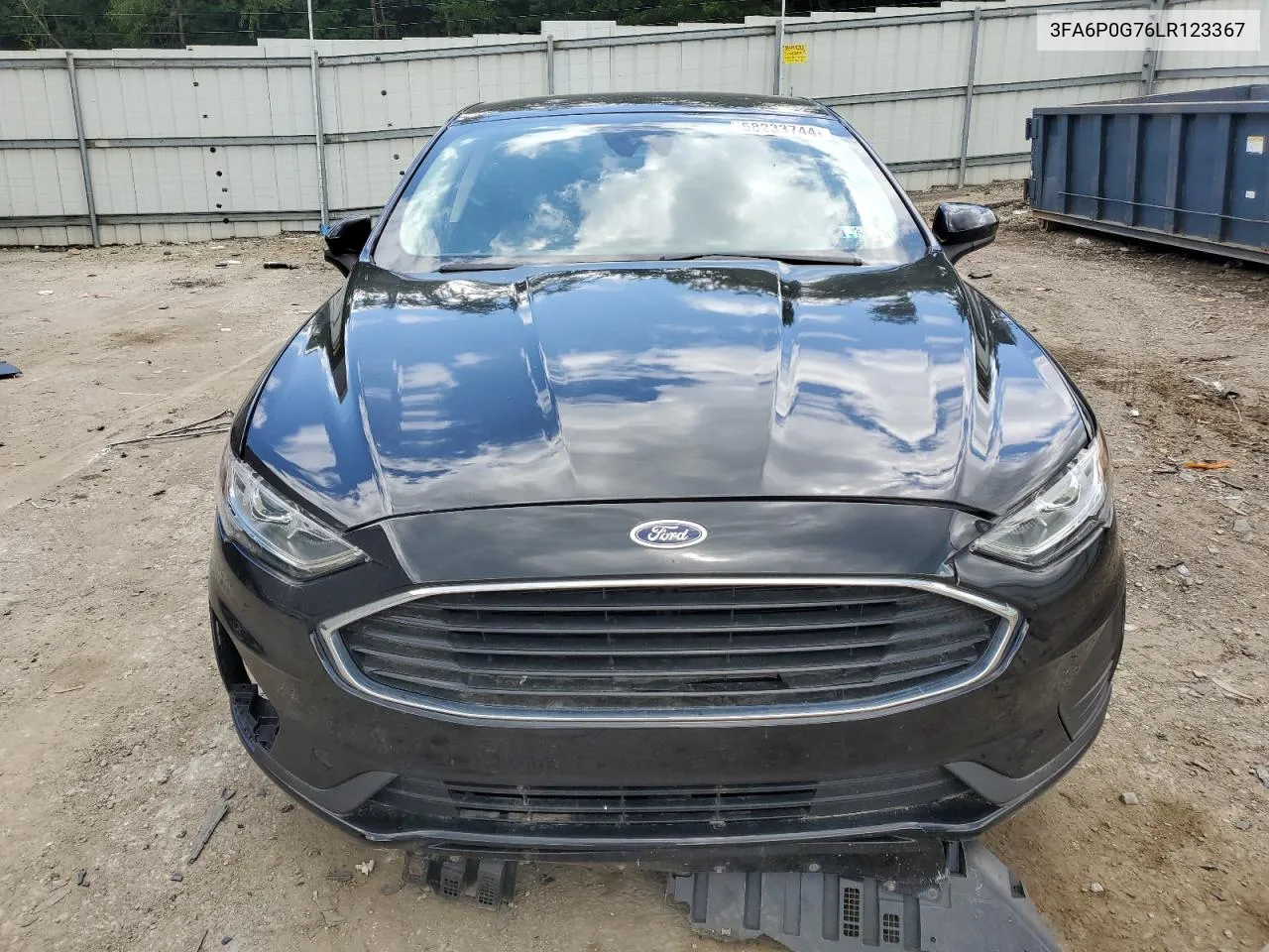 2020 Ford Fusion S VIN: 3FA6P0G76LR123367 Lot: 58233744