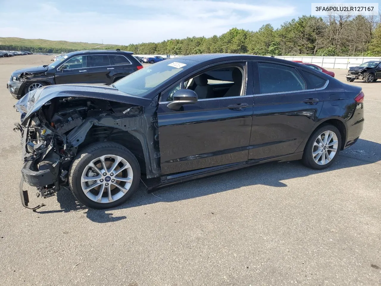 2020 Ford Fusion Se VIN: 3FA6P0LU2LR127167 Lot: 59852624