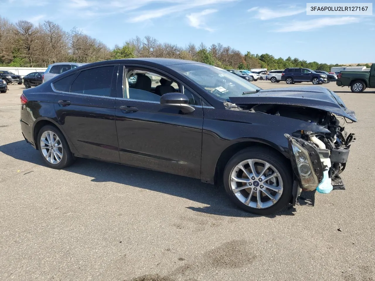 2020 Ford Fusion Se VIN: 3FA6P0LU2LR127167 Lot: 59852624