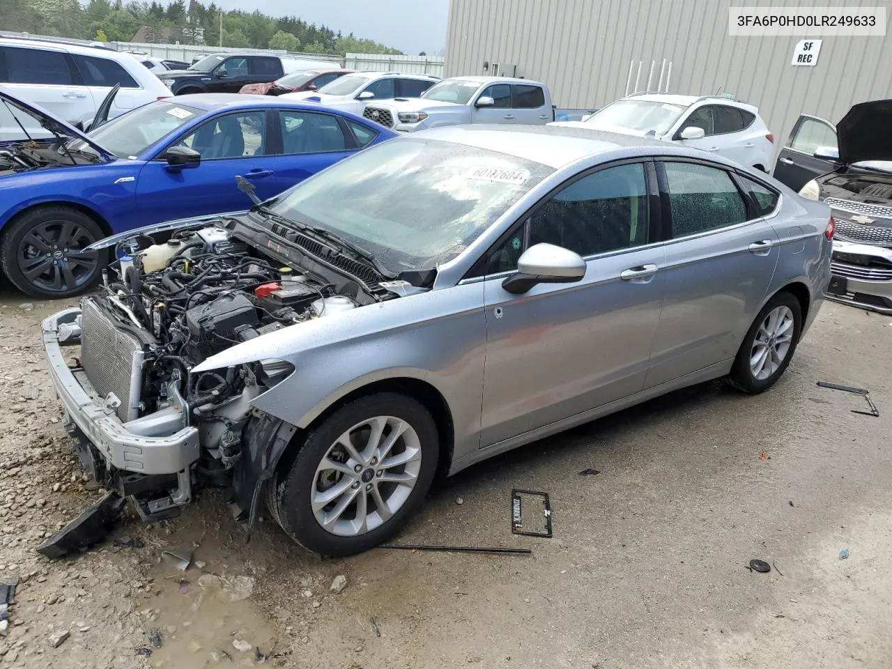 2020 Ford Fusion Se VIN: 3FA6P0HD0LR249633 Lot: 60107604