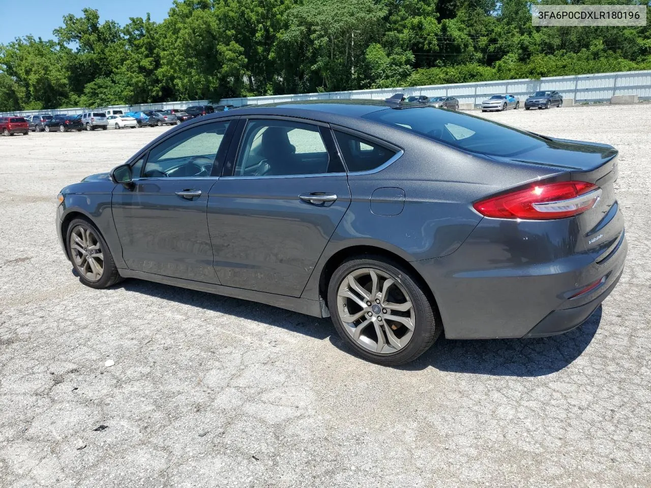 2020 Ford Fusion Sel VIN: 3FA6P0CDXLR180196 Lot: 60264644