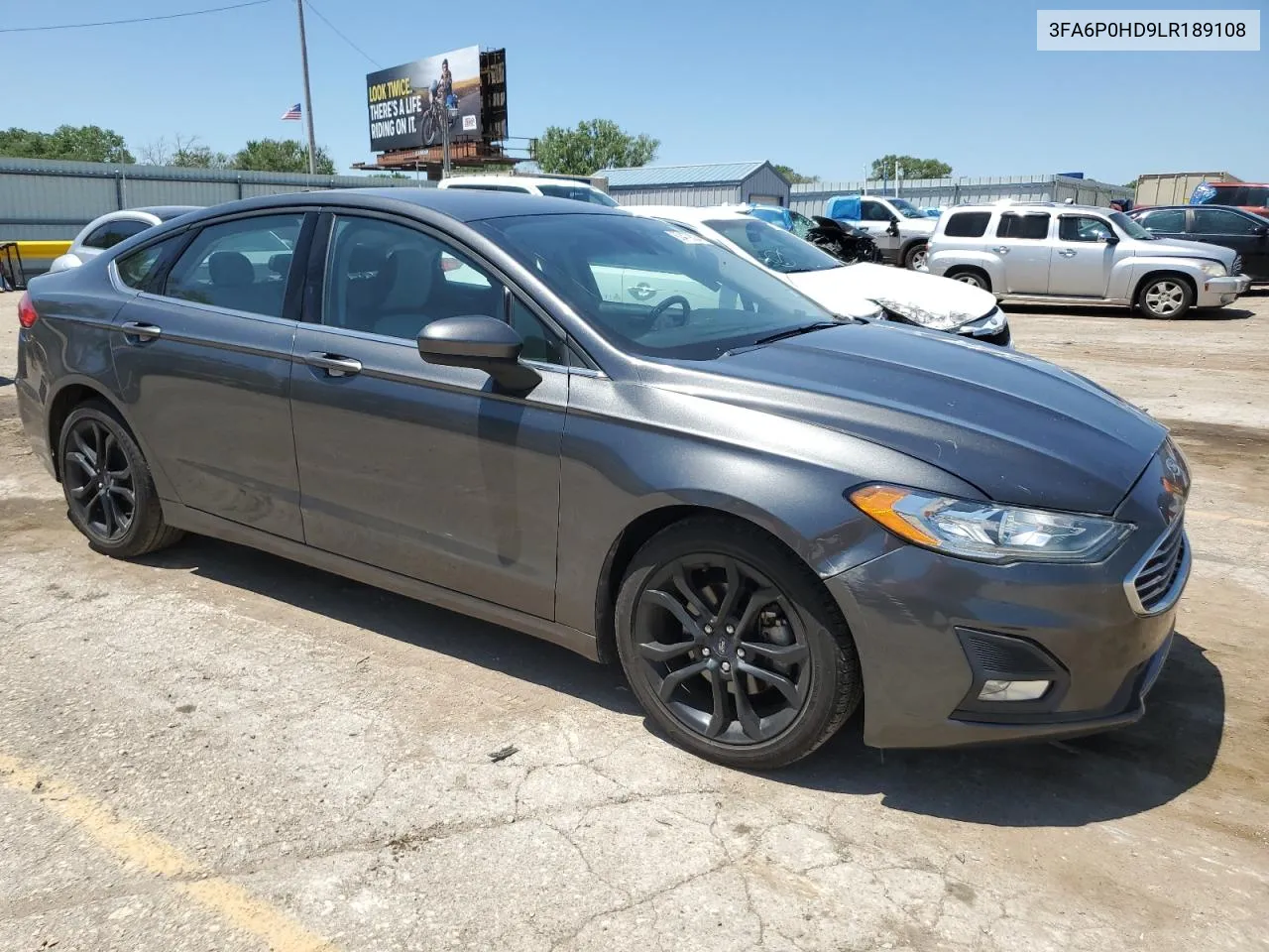 2020 Ford Fusion Se VIN: 3FA6P0HD9LR189108 Lot: 60479324