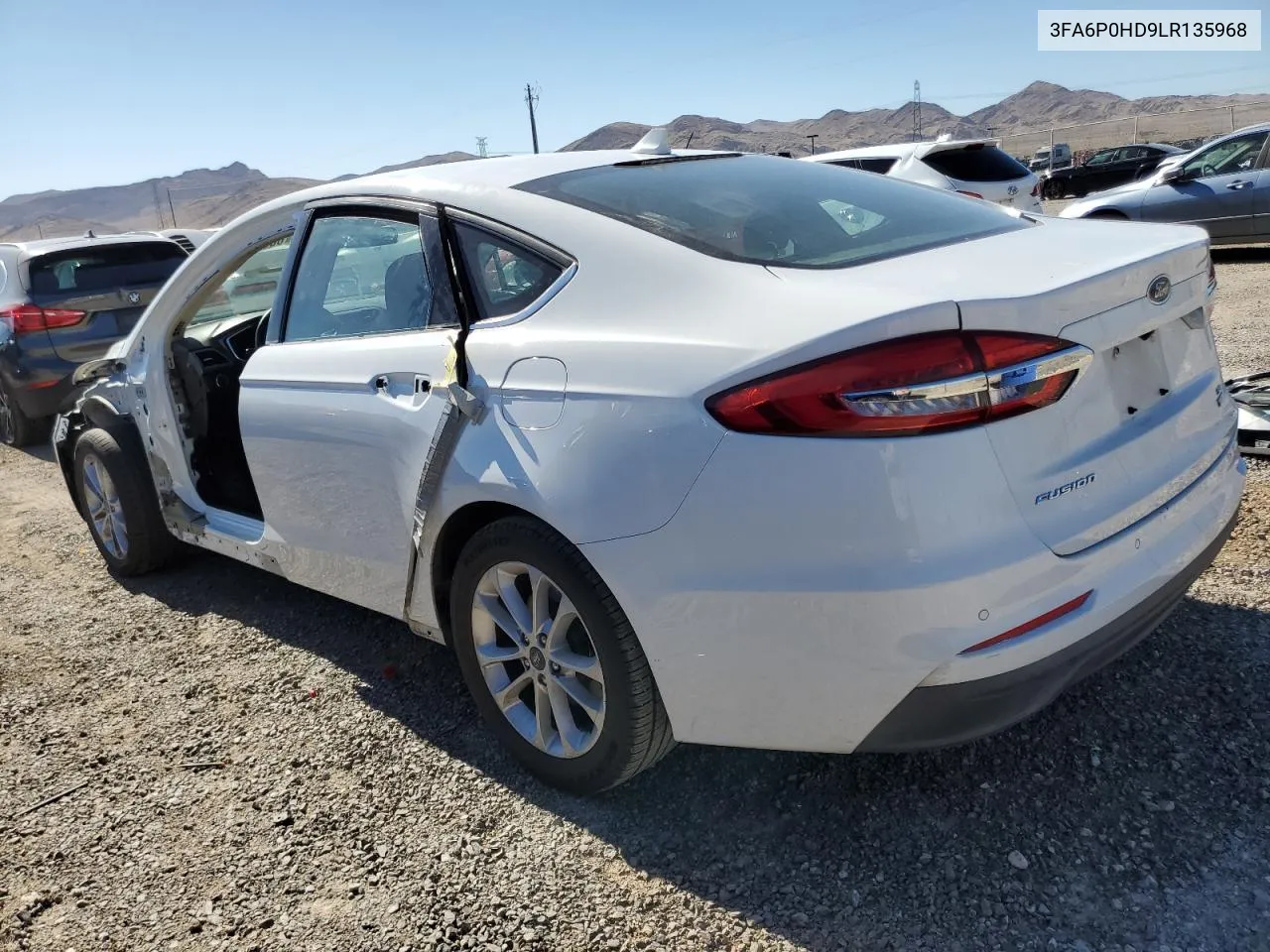 2020 Ford Fusion Se VIN: 3FA6P0HD9LR135968 Lot: 60955114