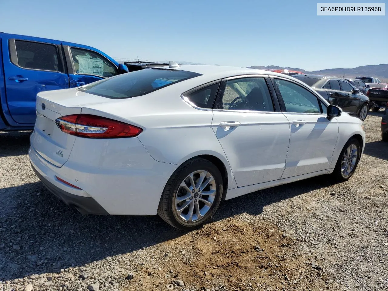 2020 Ford Fusion Se VIN: 3FA6P0HD9LR135968 Lot: 60955114