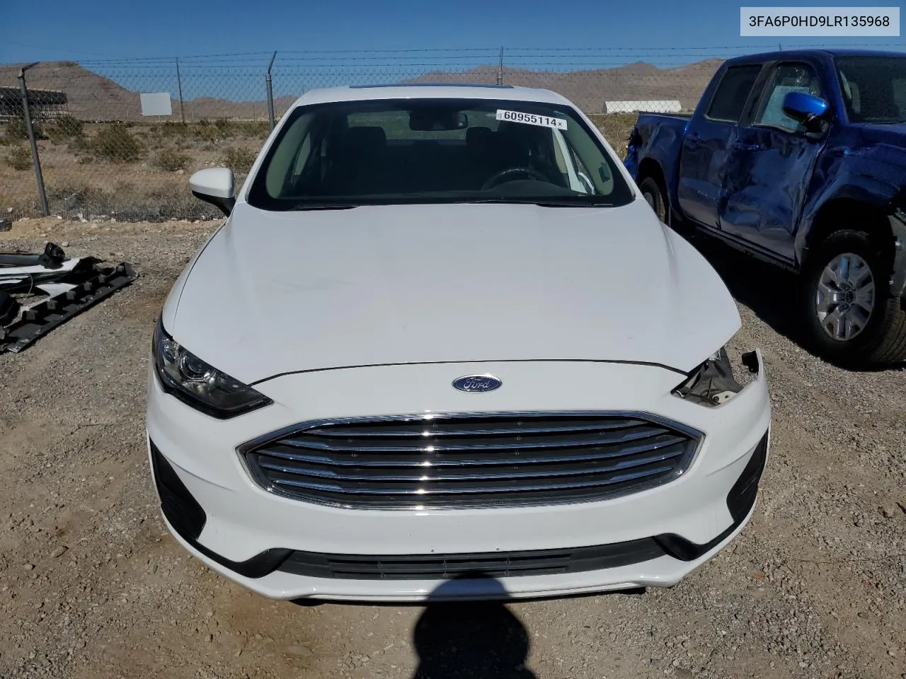 2020 Ford Fusion Se VIN: 3FA6P0HD9LR135968 Lot: 60955114