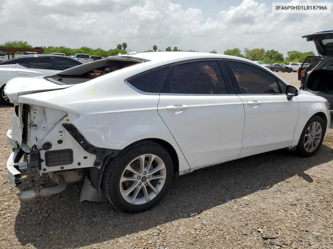 2020 Ford Fusion Se VIN: 3FA6P0HD1LR187966 Lot: 61254734