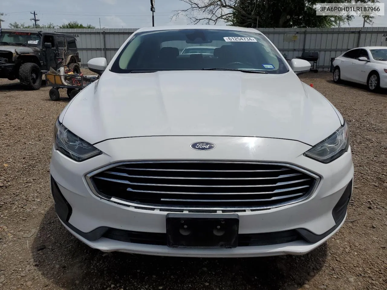 2020 Ford Fusion Se VIN: 3FA6P0HD1LR187966 Lot: 61254734