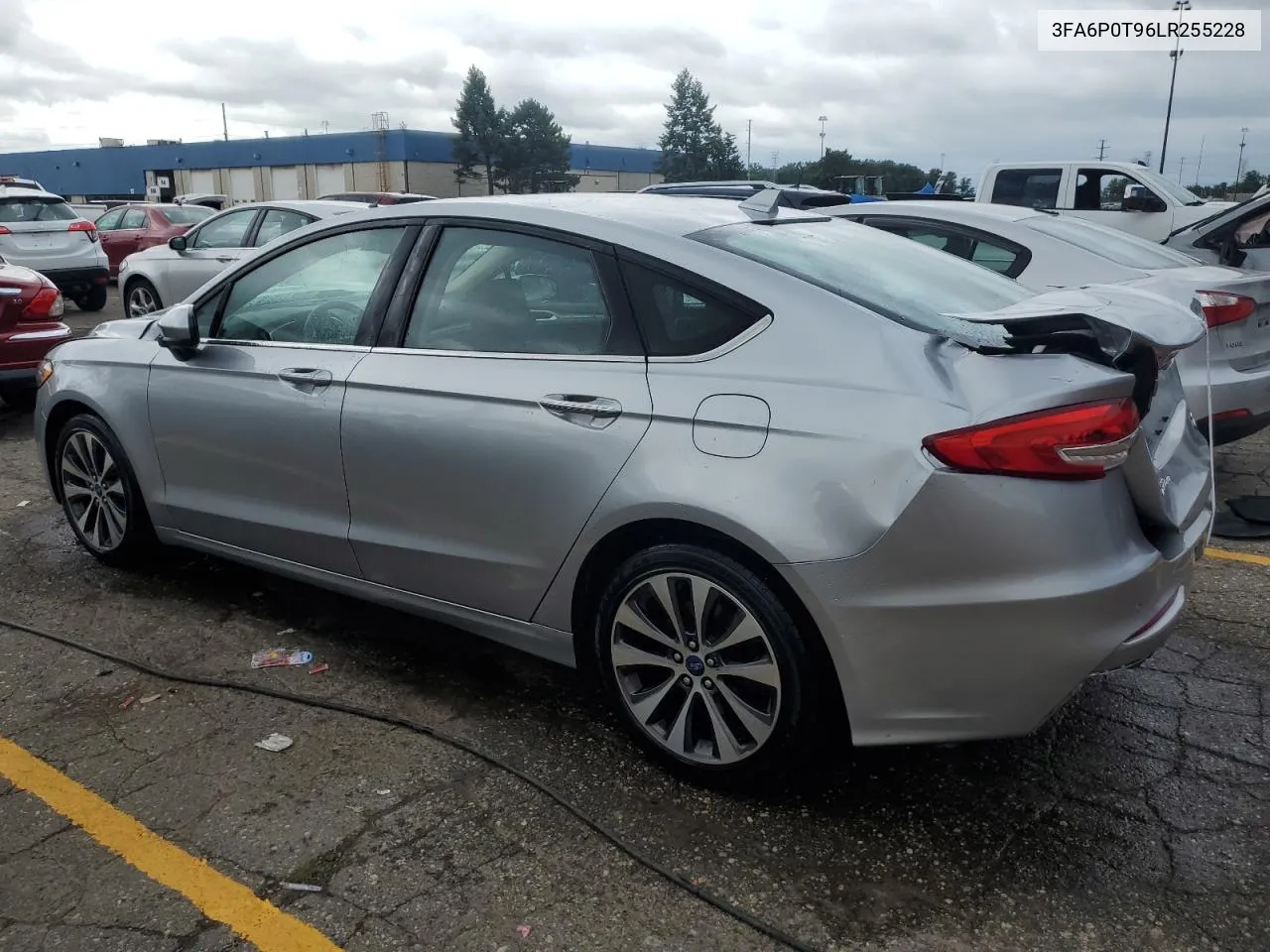 2020 Ford Fusion Se VIN: 3FA6P0T96LR255228 Lot: 61850204