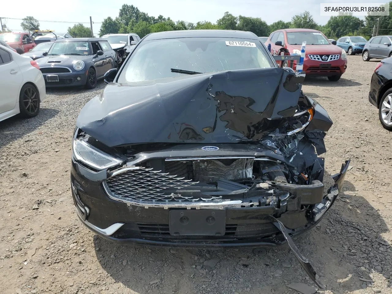 2020 Ford Fusion Titanium VIN: 3FA6P0RU3LR182508 Lot: 62110554