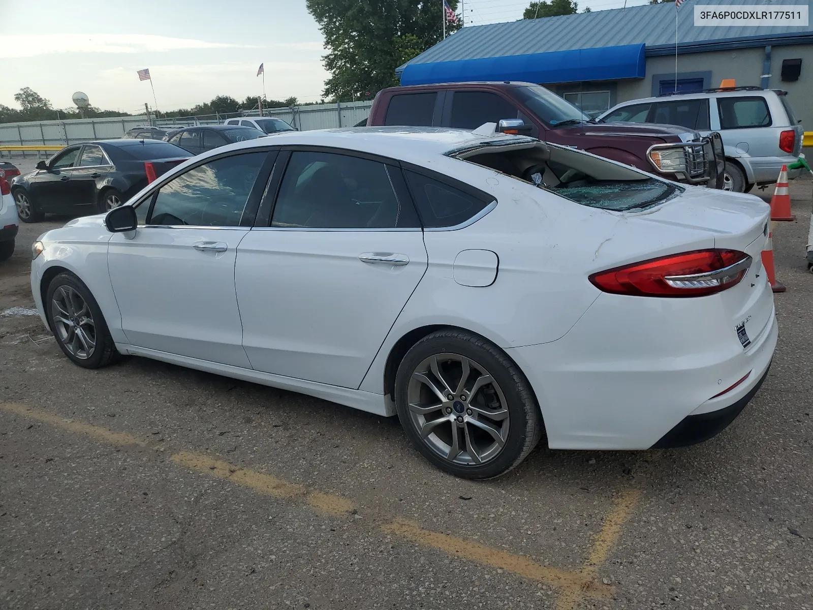 2020 Ford Fusion Sel VIN: 3FA6P0CDXLR177511 Lot: 62481404