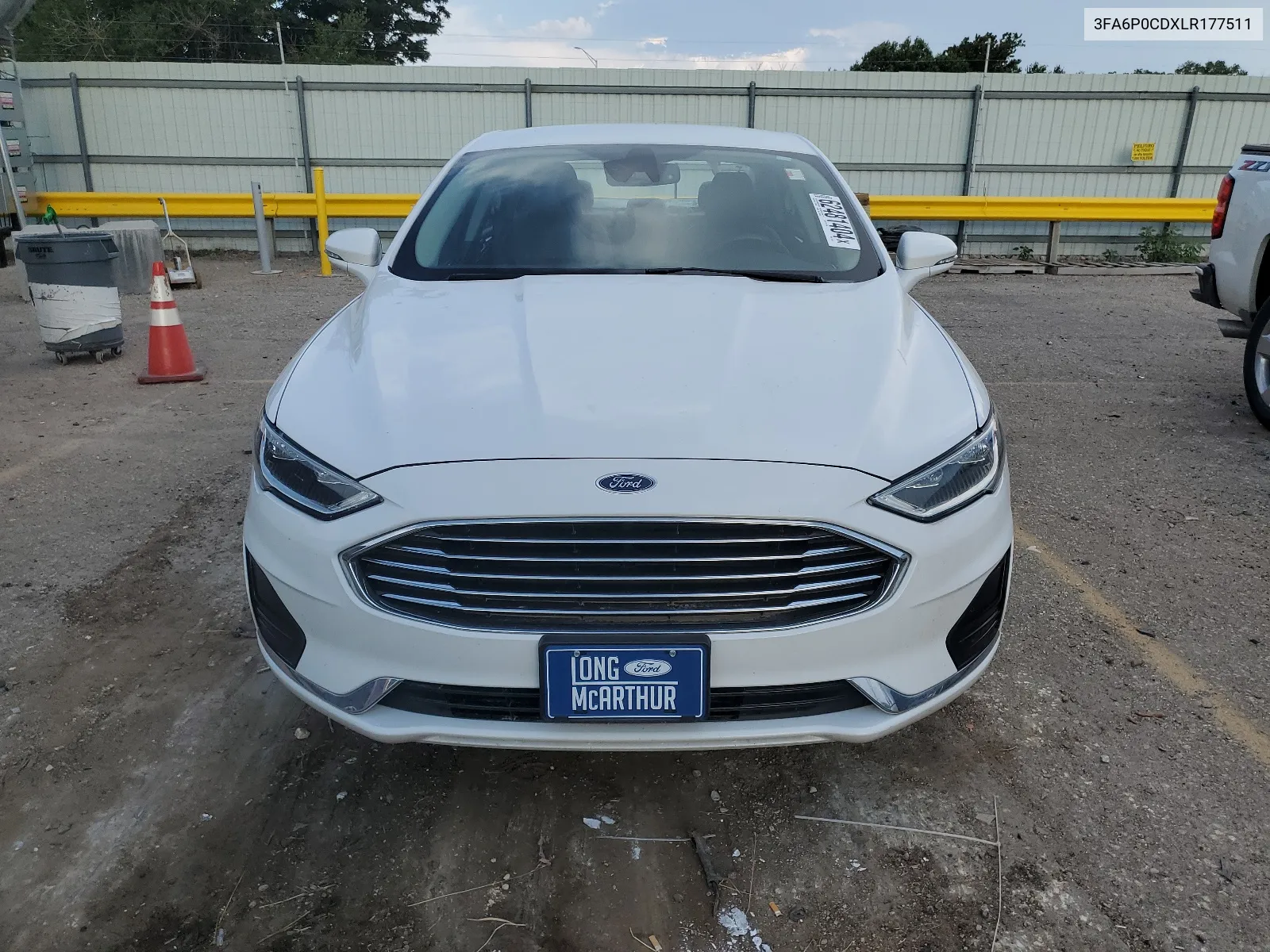 2020 Ford Fusion Sel VIN: 3FA6P0CDXLR177511 Lot: 62481404