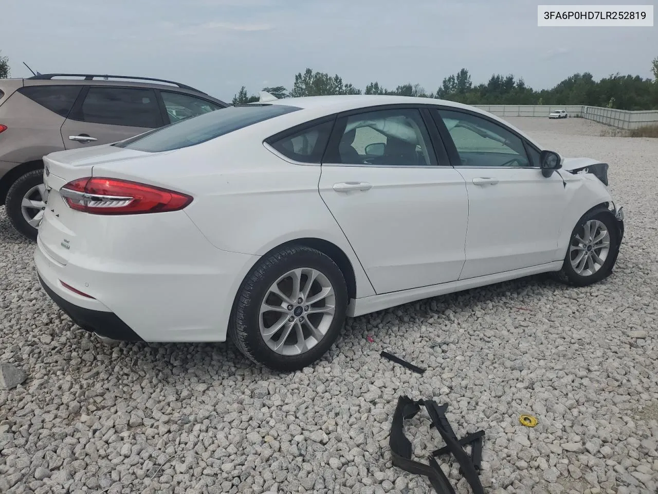 2020 Ford Fusion Se VIN: 3FA6P0HD7LR252819 Lot: 62526394