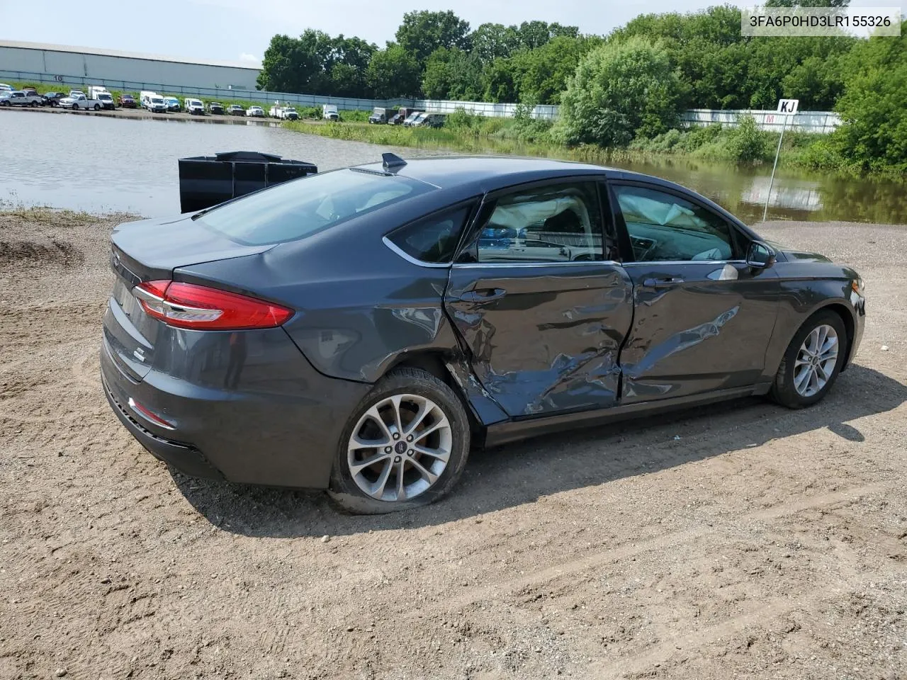 2020 Ford Fusion Se VIN: 3FA6P0HD3LR155326 Lot: 62704164