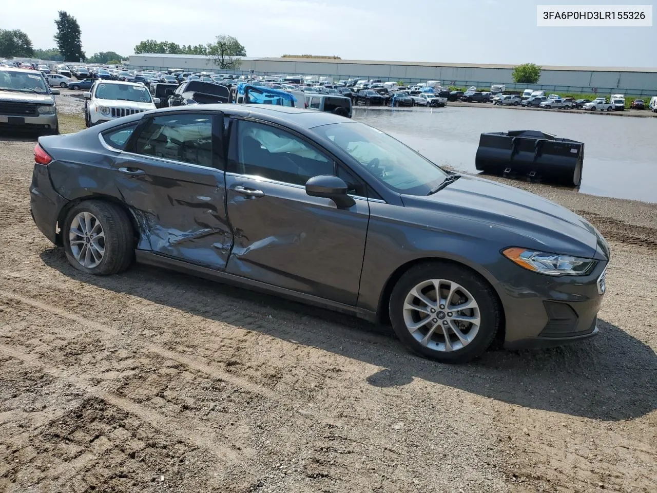 2020 Ford Fusion Se VIN: 3FA6P0HD3LR155326 Lot: 62704164