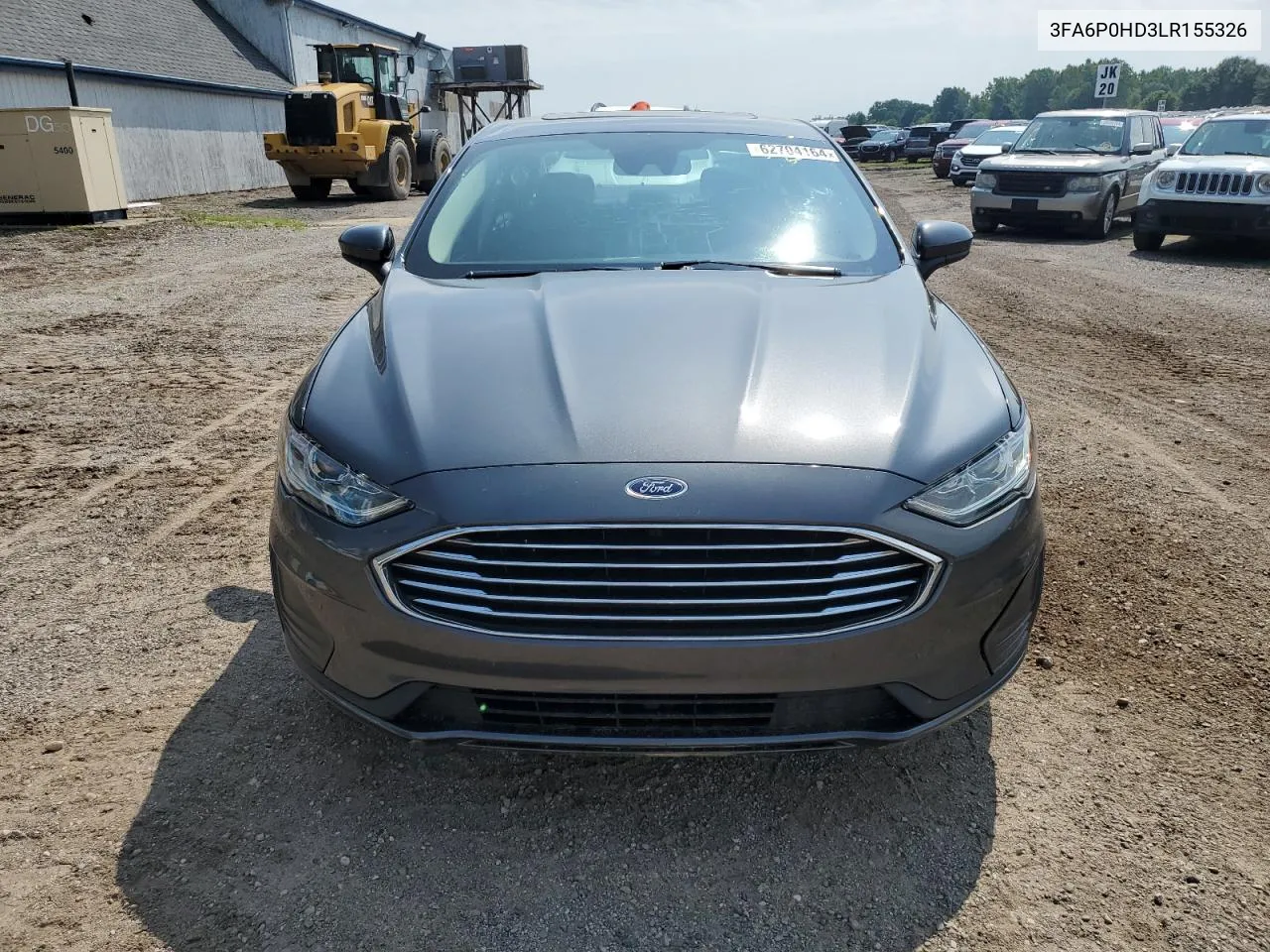 2020 Ford Fusion Se VIN: 3FA6P0HD3LR155326 Lot: 62704164