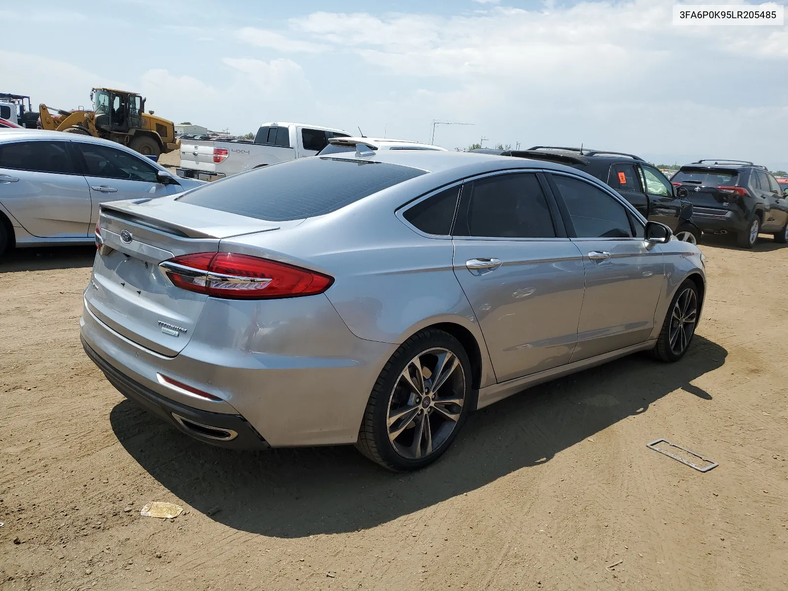 2020 Ford Fusion Titanium VIN: 3FA6P0K95LR205485 Lot: 63089604