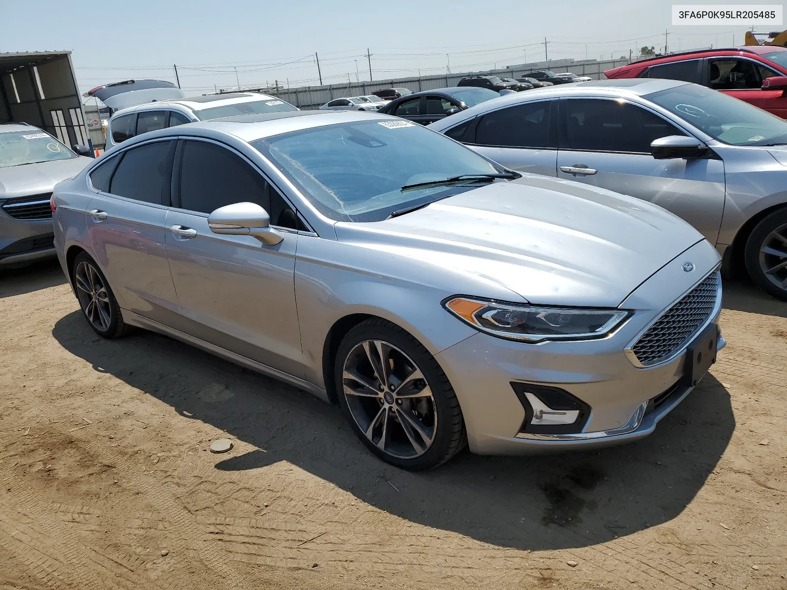 2020 Ford Fusion Titanium VIN: 3FA6P0K95LR205485 Lot: 63089604