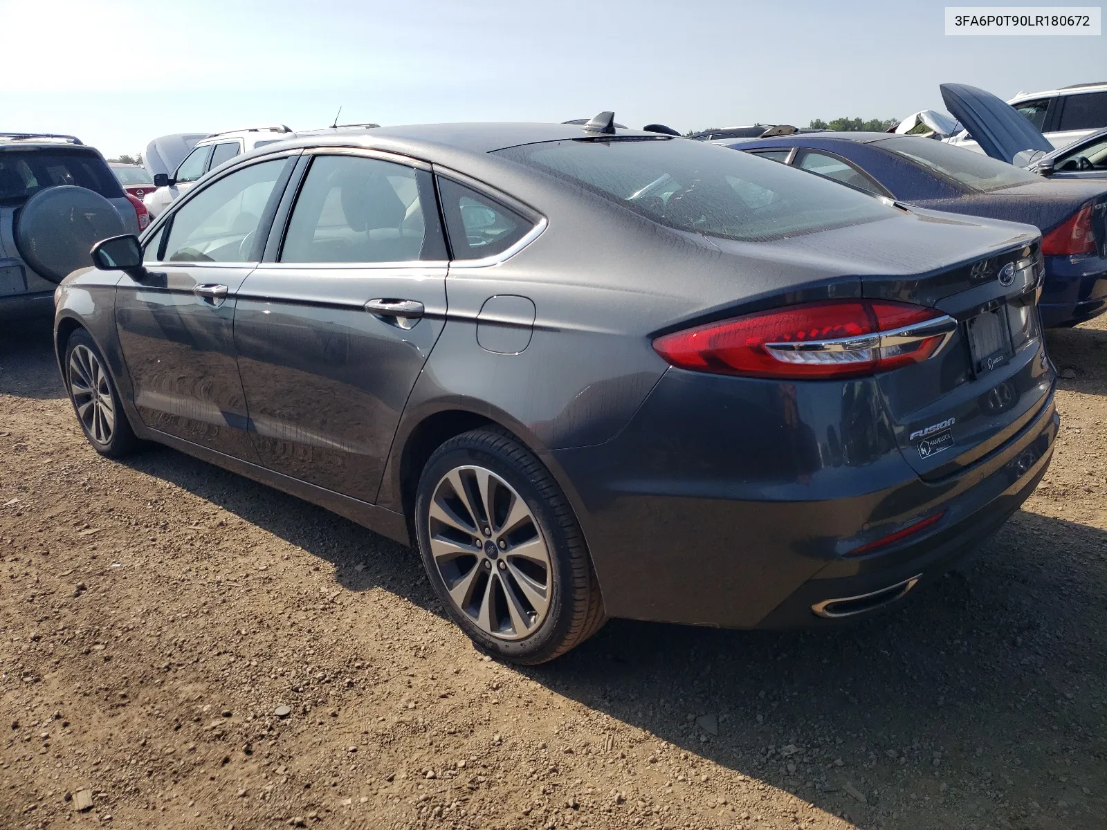 2020 Ford Fusion Se VIN: 3FA6P0T90LR180672 Lot: 63307944